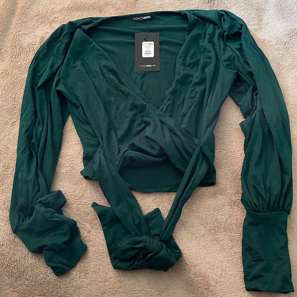 Long Sleeve Top, Wrap Around